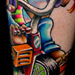 tattoo galleries/ - little girl on trycicle and playground tattoo